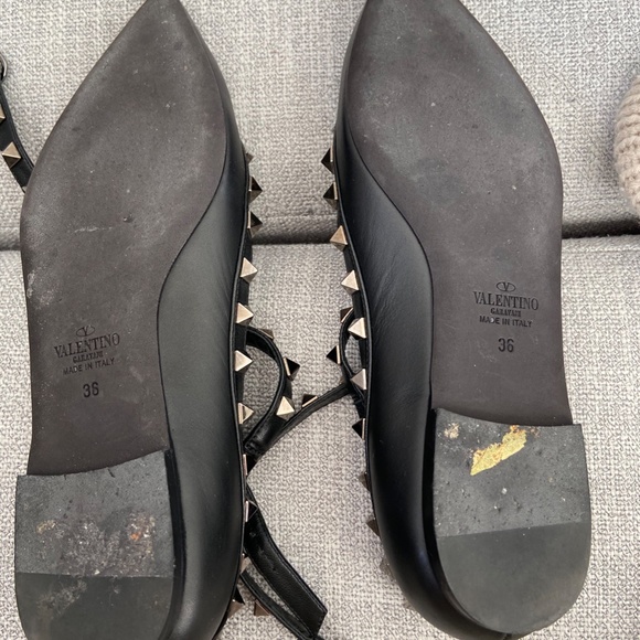 Valentino Rockstud Caged Ballet Flat - Picture 3 of 3